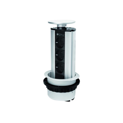 Colonne Électrique 100mm 3pcs 230V Prise – Noir dans le groupe Outlet chez Beslag Online (42300)