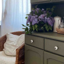 Bouton 8131 - Vert/Antique