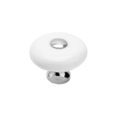 Bouton SP5-30 - Blanc/Chrome