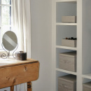 Boîte de rangement avec couvercle - Beige