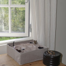 Boîte de rangement à 16 compartiments - Beige