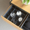 Boîte de rangement à 16 compartiments - Gris