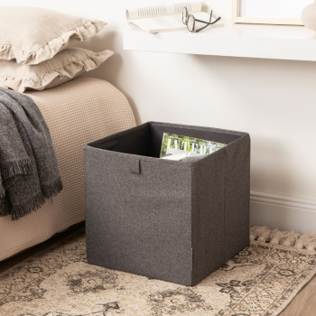 Boîte de rangement Cube - Grå