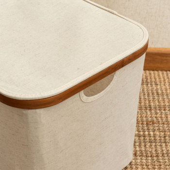 Panier De Rangement Avec Couvercle - Sable