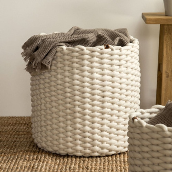 Panier Rond - Off-white