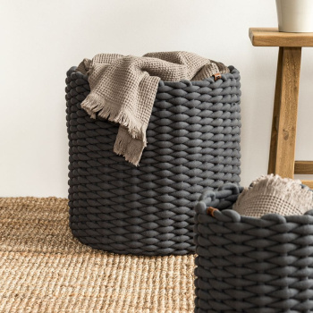 Panier Rond - Gris