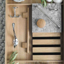 Patère Lagan - Chrome Poli