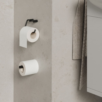 Porte Papier Toilette Stay - Noir Mat