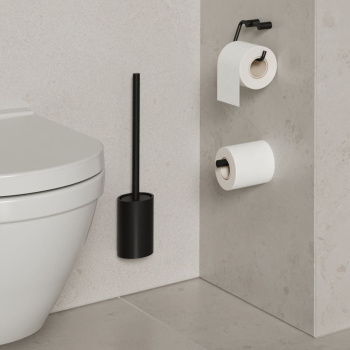 Porte Papier Toilette Stay - Noir Mat