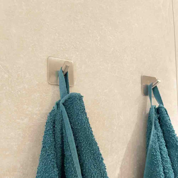 Patère Porte-serviettes Base 200 1-patère - Fini Acier Inoxydable Brossé