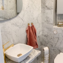 Patère Porte-serviettes Base 200 1-patère - Laiton Poli