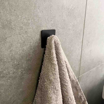 Patère Porte-serviette Base 200 1-patère - Noir Mat