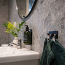 Patère Porte-serviettes Base 200 2-patère - Noir Mat