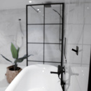 Patère Porte-serviette Base 200 4-patère - Noir Mat