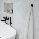 Patère Porte-serviette Base 200 4-patère - Noir Mat