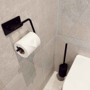Porte Papier Toilette Base 200 - Noir Mat