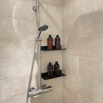 Ètagère Douche Base - Noir Mat