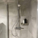 Ètagère Douche Base - 300mm - Acier Inoxydable Brossé