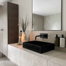 Support Pompe Á Savon Base - Noir Mat