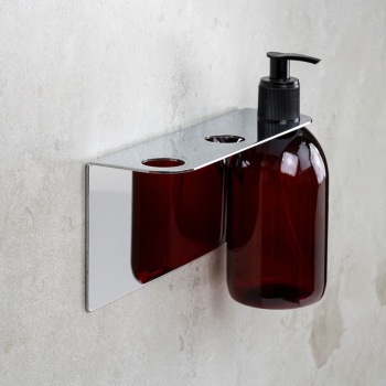 Base Support Pompe Á Savon Douche - Chrome