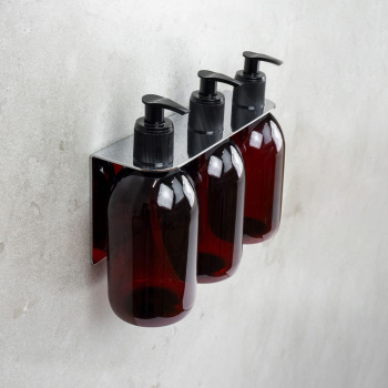 Base Support Pompe Á Savon Douche - Chrome