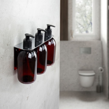 Base Support Pompe Á Savon Douche - Chrome