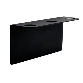 Base Support Pompe Á Savon Douche - Noir Mat