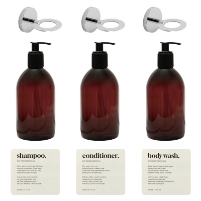 Ensemble de douche Premium Calm - Chrome Poli dans le groupe Accessoires salle de bain / Afficher tous les accessoires bain / Set de salle de bain chez Beslag Online (606090-K)