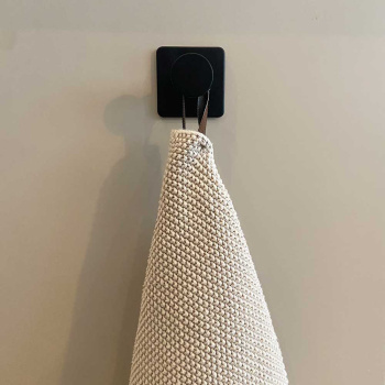 Patère Porte-serviette Base 210 1-patère - Noir Mat