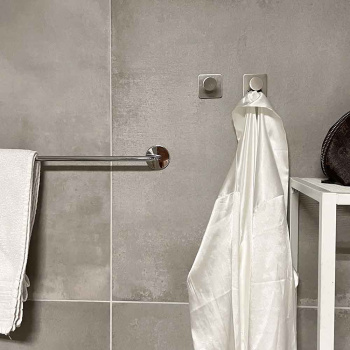 Patère Porte-serviette Base 210 1-patère - Fini Acier Inoxydable Brossé