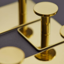 Patère Porte-serviettes Base 210 1-patère - Laiton Poli