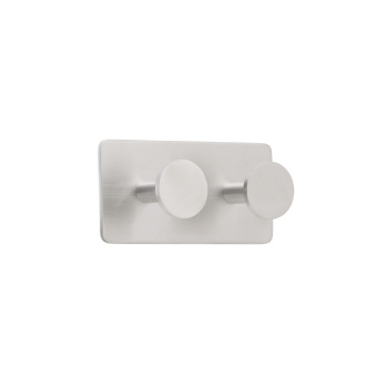 Patère Porte-serviette Base 210 2-patère - Fini Acier Inoxydable Brossé