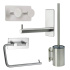 Kit Salle de Bain Base 210 - Finition Inox Brossé Kit Salle de Bain Base 210 - Finition Inox Brossé