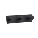 Patère Porte-serviette Base 210 3-patère - Noir Mat