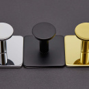 Patère Porte-serviette Base 210 3-patère - Noir Mat