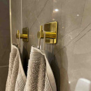 Patère Porte-serviettes Base 220 1-patère - Laiton Poli