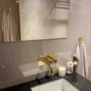 Patère Porte-serviettes Base 220 1-patère - Laiton Poli