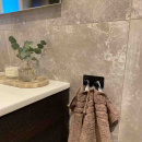 Patère Porte-serviettes Base 220 2-patère - Noir Mat