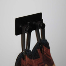 Patère Porte-serviettes Base 220 2-patère - Noir Mat