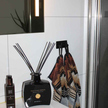 Patère Porte-serviettes Base 220 2-patère - Noir Mat
