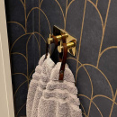 Patère Porte-serviettes Base 220 2-patère - Laiton Poli