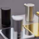 Patère Porte-serviette Base 220 3-patère - Fini Acier Inoxydable Brossé