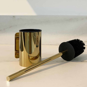 Brosse Toilette Solid - Laiton Poli