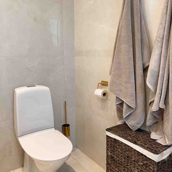 Brosse Toilette Solid - Laiton Poli