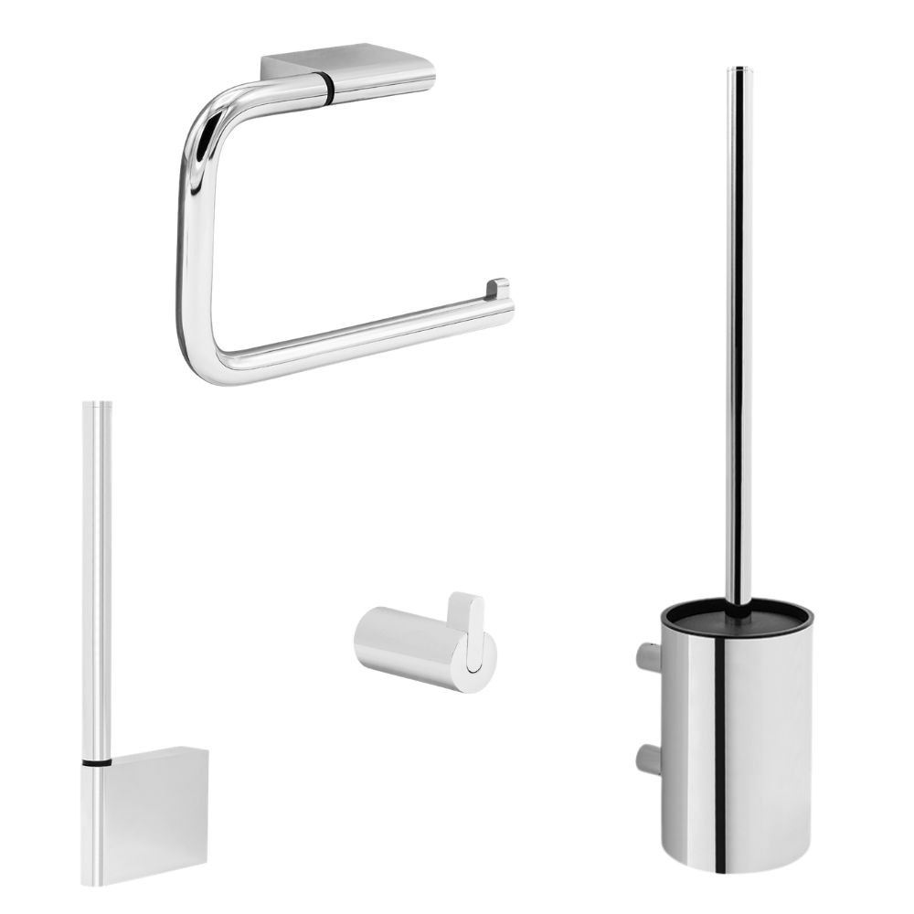 Kit de Salle de Bain Flow - Chrome Poli
