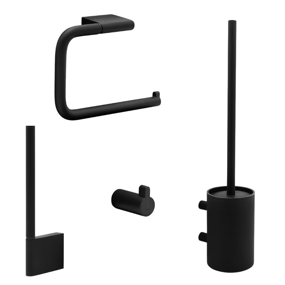 Kit de Salle de Bain Flow - Noir Mat