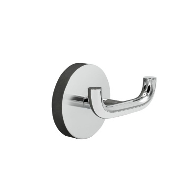 Patère double Calm - Chrome Poli dans le groupe Accessoires de salle de bain / Afficher tous les accessoires bain / Porte-serviettes chez Beslag Online (620080-41)