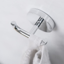 Patère double Calm - Chrome Poli