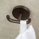 Patère double Calm - Laiton Bruni