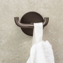 Patère double Calm - Laiton Bruni